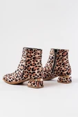 Rm-500 Leopar Topuklu Fermuarlı Günlük Kadın Bot thumbnail 5