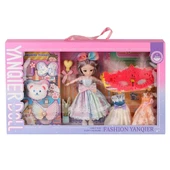 3688-033a Fashion Aksesuarlı Eklemli Bebek -karsan  Oyuncak - 1