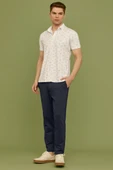 Beli Lastikli Dar Paça Pantolon - Lacivert - 1