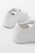 K-504 Beyaz Bağcıklı Desenli Günlük Spor Ayakkabı thumbnail 4