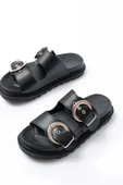 Dm-6010 Casual Women's Slippers With Black Buckle Accessory thumbnail 3