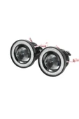 Angel Far 89mm Halkalı Mercekli Led Halkalı Beyaz Sis Far Su Geçirmez Uyumlu - 2