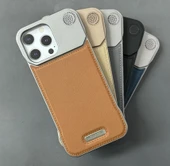 iPhone 16 Pro Max Parfümlü Koku Hazneli MagSafe Uyumlu Deri Kılıf thumbnail 9