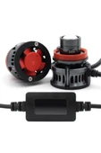 HRPAK Volkwagen Golf 6 Için Uyumlu Buz Mavi Lazer Şimşek Etkili Sis Far Led Xenon Ampulü Hb4 9006 - 2