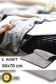 HRPAK ( 1 Adet ) Mikrofiber Oto Yıkama Ve Araba Kurulama Bezi Büyük Boy 50x70 Cm - 4