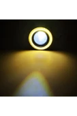 WALZEN 89mm Sarı Mercekli Angel Led Halkalı Sis Far 4000 Lümen Su Geçirmez - 1