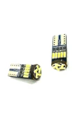 SUNLED Opel Vectra Uyumlu T10 Duy 15 Smd Dipsiz Oto Led Park Ampulü Beyaz - 1