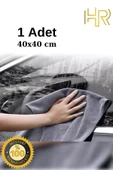 HRPAK 4'lü Mikrofiber Oto Yıkama Araba Kurulama Seti Kurulama Eldiven Cam Bezi İç Detay Temizleme - 4
