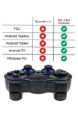 2.4g Wireless 2 Adet Gamepad Kablosuz Oyun Kolu Pc Ps3 Kol Tv Box Android Tv Telefon/tablet Uyumlu - 8