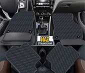 Volkswagen jetta-2011-Sonrası  Uyumlu Siyah Dikişli Siyah Deri Paspas thumbnail 1