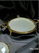Royking Elegance Yuvarlak Sunum Tabak Gold 41CM PCL 029 - 1