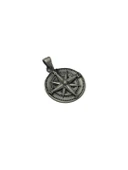 Pusula Motifli 925 Ayar Gümüş Kolye Ucu 9,75 Gram - 2