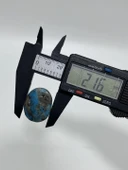 Okyanus Temalı Doğal Kabaşon Firuze Taşı 46,9 Karat - Turkuaz Taşı 9,39 Gram - 3