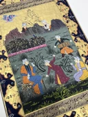 Zamansız Toplantı Adlı El Yapımı Minyatür Resim 30x18,5 cm - 2