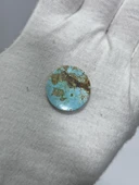 Okyanus Temalı Doğal Kabaşon Firuze Taşı 18,1 Karat - Turkuaz Taşı 3,63 Gram - 1