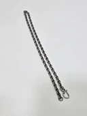 Zincir Motifli 925 Ayar Gümüş Kolye 6mm 46,95 Gram - 4
