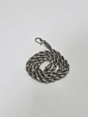 Zincir Motifli 925 Ayar Gümüş Kolye 4,5mm 45,05 Gram - 7
