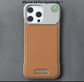 iPhone 16 Pro Parfümlü Koku Hazneli MagSafe Uyumlu Deri Kılıf - 5