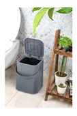 Tuffex Çöp Kovası Sihirli 8Lt Büyük Antrasit TP693-16 - 4