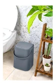 Tuffex Çöp Kovası Sihirli 8Lt Büyük Antrasit TP693-16 - 2