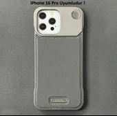 iPhone 16 Pro Parfümlü Koku Hazneli MagSafe Uyumlu Deri Kılıf - 3