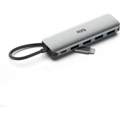 Bix BX07HB 5in1 Type-C Hub 4x USB 3.0, PD Şarj Macbook Uyumlu Çoklayıcı Adaptör thumbnail 1