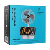 Everest EFN-605 Masaüstü Şarj Edilebilir Beyaz 800mAh Usb Fan - 2