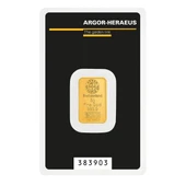 AgaKulche Argor Heraeus 5 gr Kinebar 24 Ayar 999.9 Külçe Altın - 1