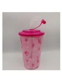 Tuffex Barbie Bardak Kapaklı Pipetli 0.40Lt TP5135 thumbnail 2