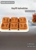 6’lı Bambu Renk Kahvaltılık Seti Tepsili Kahvaltı Tepsisi BPA FREE - 1