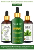 NatuCare Zenginleştirilmiş Mucizevi Yağlar 3'lü Saç Bakım Seti 100 ML (AMLA-BİBERİYE-CASTOR) - 1