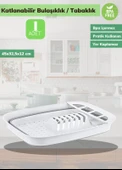 Pratik Katlanabilir Tabaklık Katlanır Tabaklık Silikon Bulaşıklık BPA Free - 2