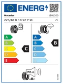 Matador 225/40R18 92Y XL FR Hectorra 5 Oto Yaz Lastiği (Üretim Yılı: 2025) thumbnail 2