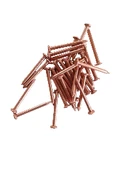 2,5 cm Saf Bakır Çivi Tepeli 60 Adet (2,2 mm * 25 mm) - 1