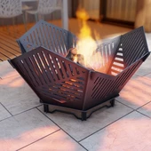 HEXAGON Model Ateş Çukuru Bahçeniz için Dekoratif PORTATİF Altıgen - 11