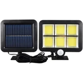 120 Cob Led Solar Panelli 3 Modlu Duvar Lambası - 1