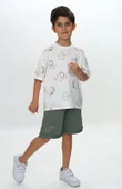 Toontoy Erkek Çocuk Fil Baskılı Şortlu Takım - 3