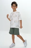 Toontoy Erkek Çocuk Fil Baskılı Şortlu Takım - 2