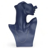Gökyüzü İncisi Toplu Kadın Genç Kolye 45 cm thumbnail 1