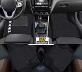 Renault Megane 1 1995-2002  Siyah Halı Siyah Kenar Petek Topuk - 1