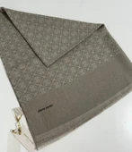 Elegans Monogram Şal-75 X 190-090700-982 Vizon thumbnail 2