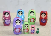 4'lü Ahşap Matruşka Alk3814 - 1