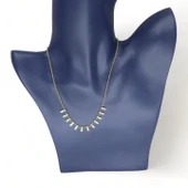 Işıltılı Melodi Kadın Genç Kolye Kristal Taşlı thumbnail 2