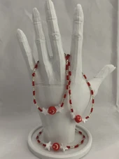 Ayyıldızlı Boncuk Fimo Bileklik - 1