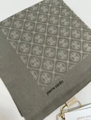 Elegans Monogram Eşarp - 1090750 -975 Vizon - Taş thumbnail 1