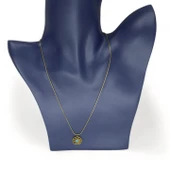 Mavi Papatya Çelik Kolye thumbnail 2