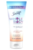 Secret Whole Body Peach + Vanilla Blossom Alüminyumsuz Tüm Vücut Krem Deodorant 85GR - 1
