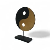 Ying Yang Sarı Siyah Ev Dekoru Küçük - 2