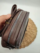 Kendinden Askılı Deri Kol Çantası Kahve Renk - 3