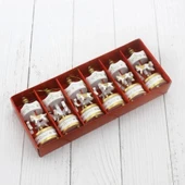Dekoratif 6'li Beyaz Mini Atlı Karınca - 1